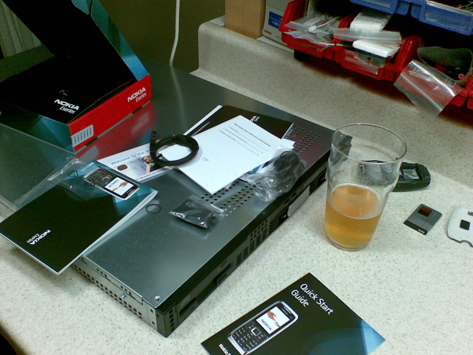 The first image taken with my new phone, a Nokia E51.