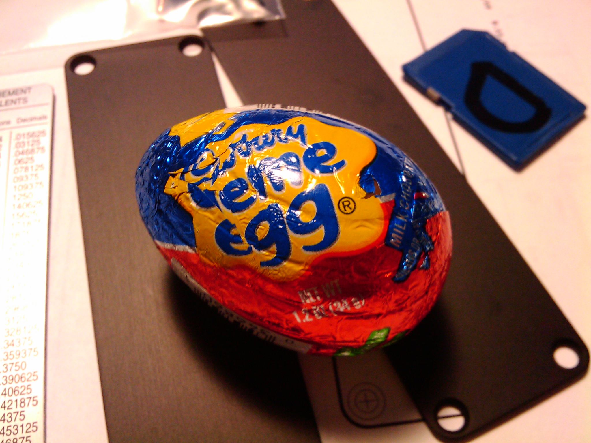 The first Cadbury Creme Egg of the year.