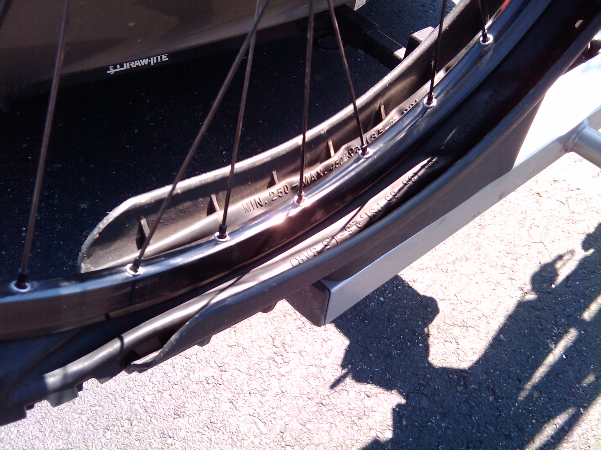 Somehow my bike front tire went flat between when I arrived at work and when I returned from lunch. This is disappointing.