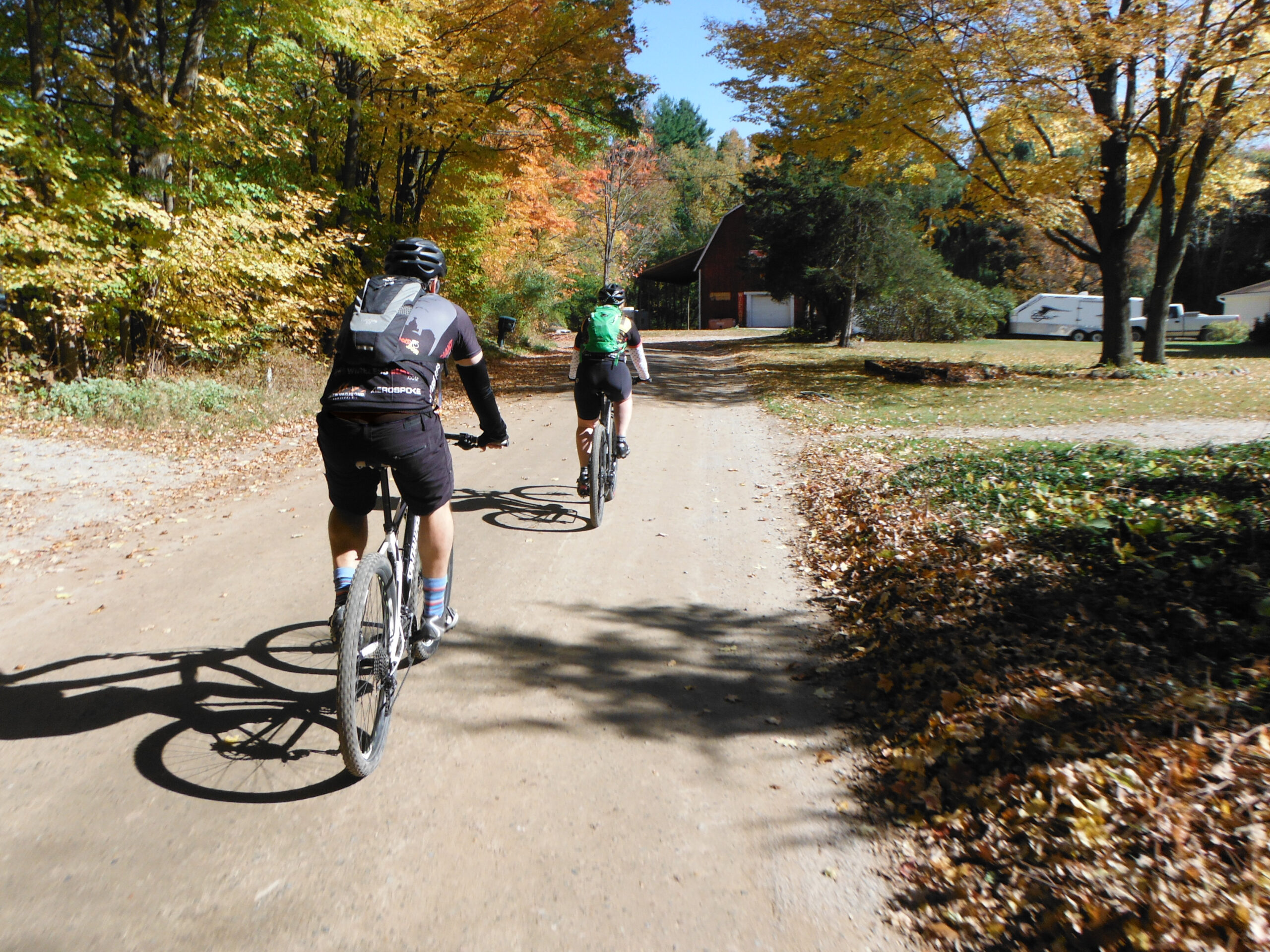 Jered Michael and Wendi Willis as we rode the Flying Rhino Cycling Club's Back 40 ride.