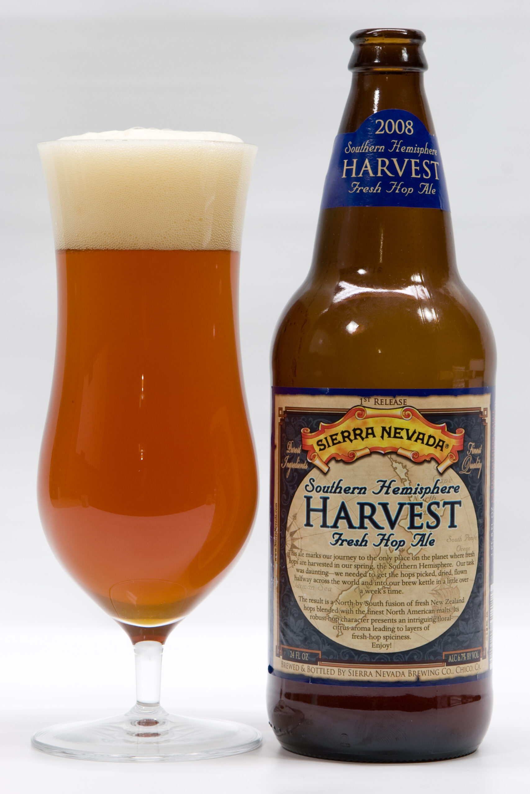 Sierra Nevada Southern Hemisphere Harvest, a surprisingly nice, very hoppy ale.