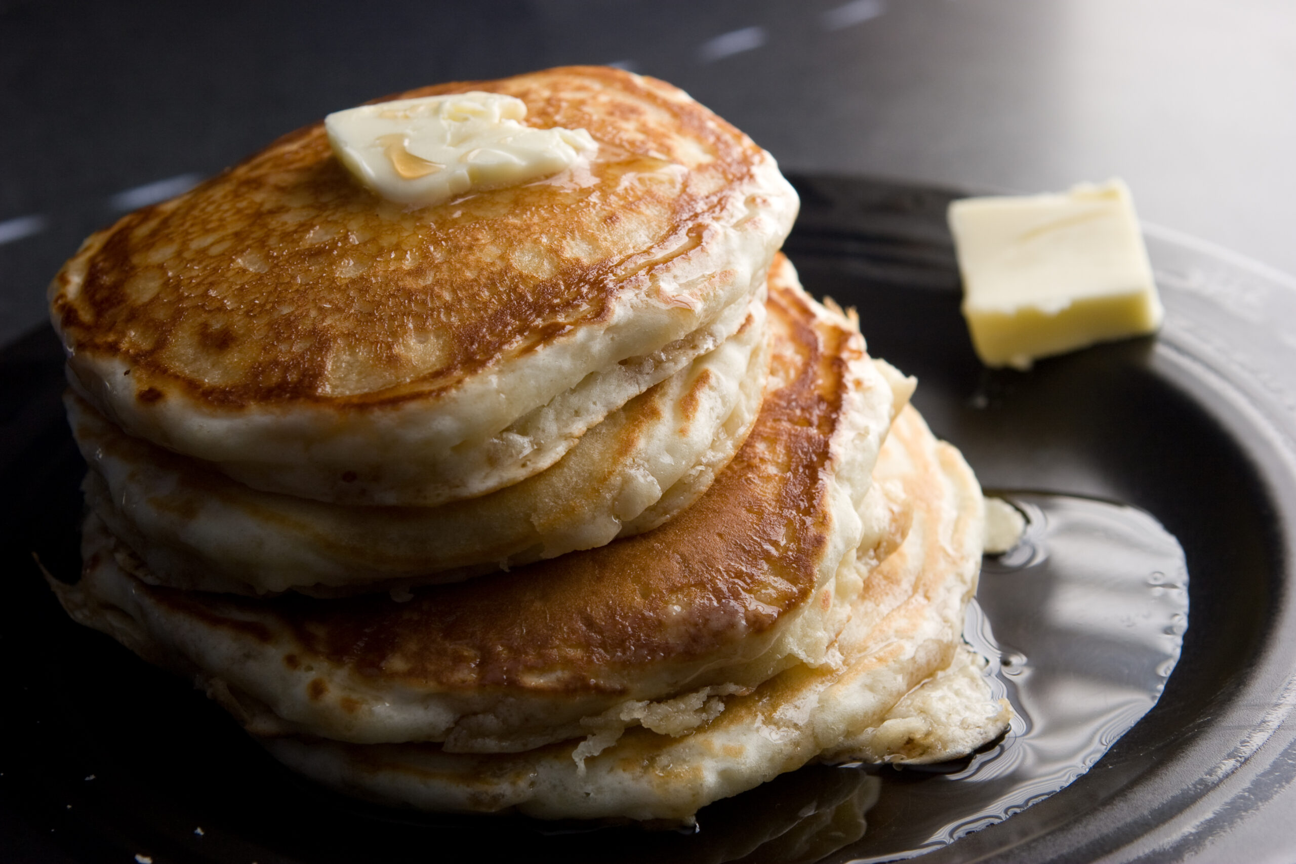 Pancakes which Danielle made for breakfast using this recipe.