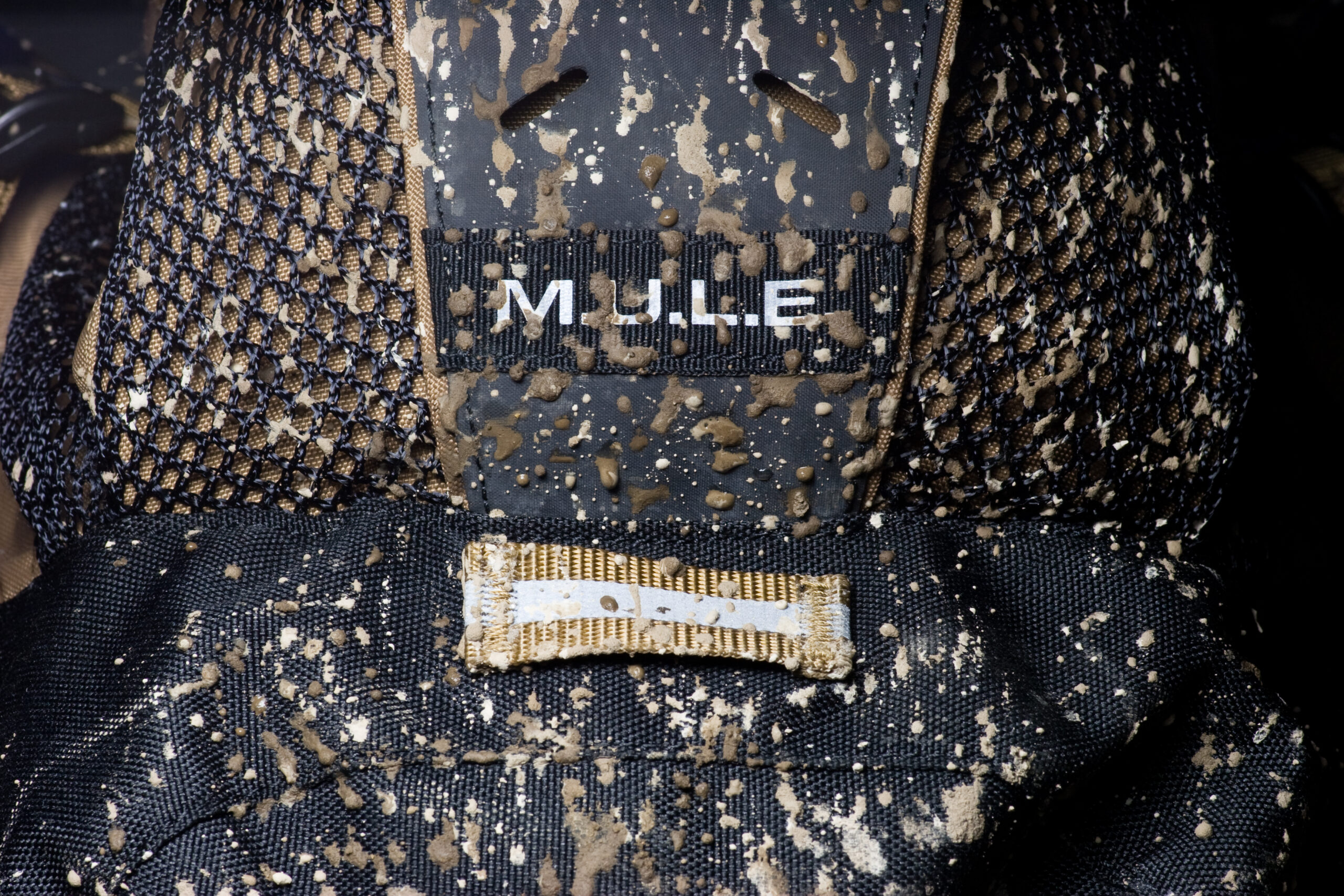 Part of my CamelBak Mule after a slushy, snowy, muddy night time ride in and around Stony Creek Metropark.