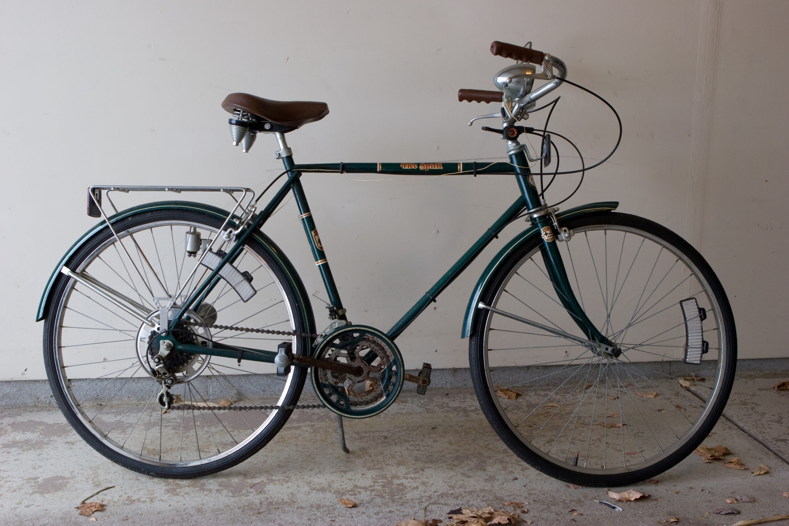 Side view of the bicycle as received. I think the drive train needs the most work.