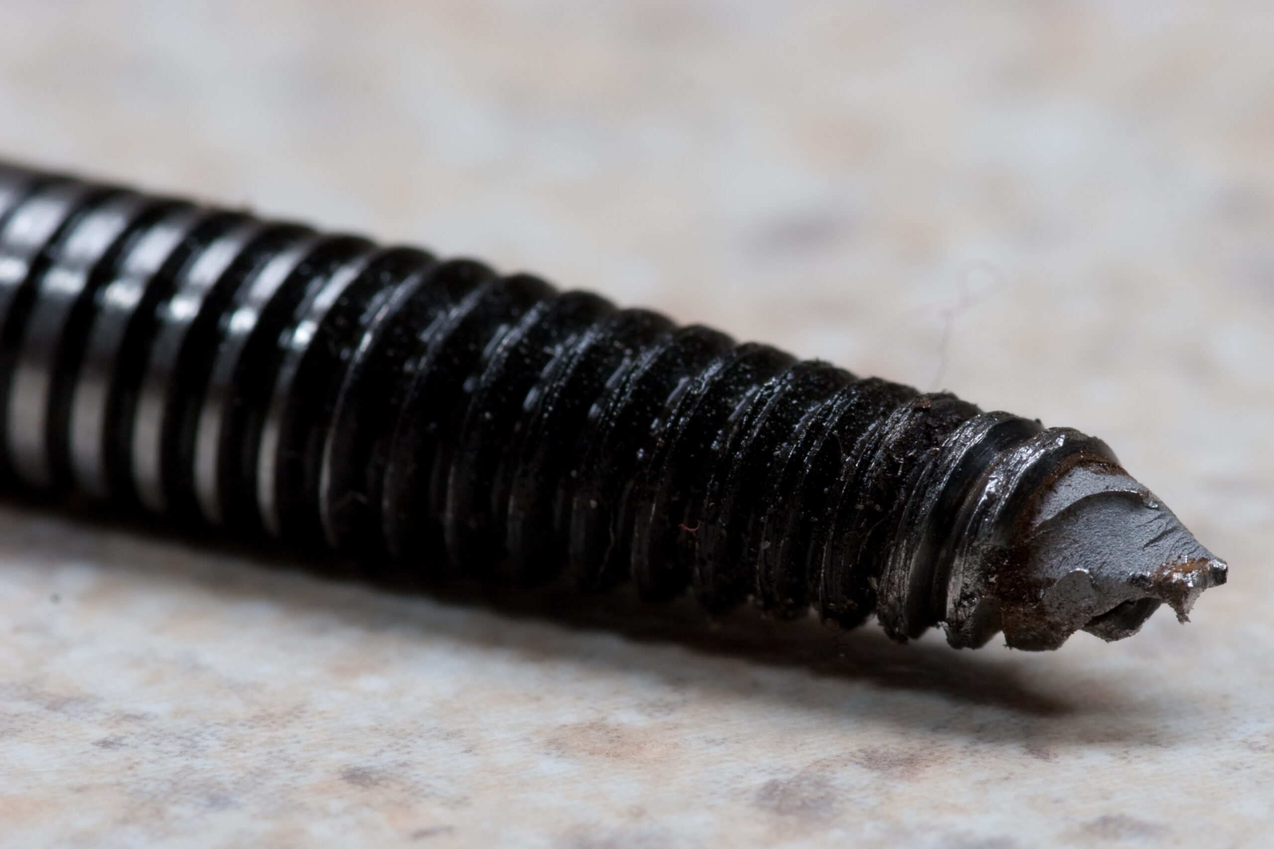 Black & Decker Screw Extractor which broke while being threaded into the hole for its first use.
