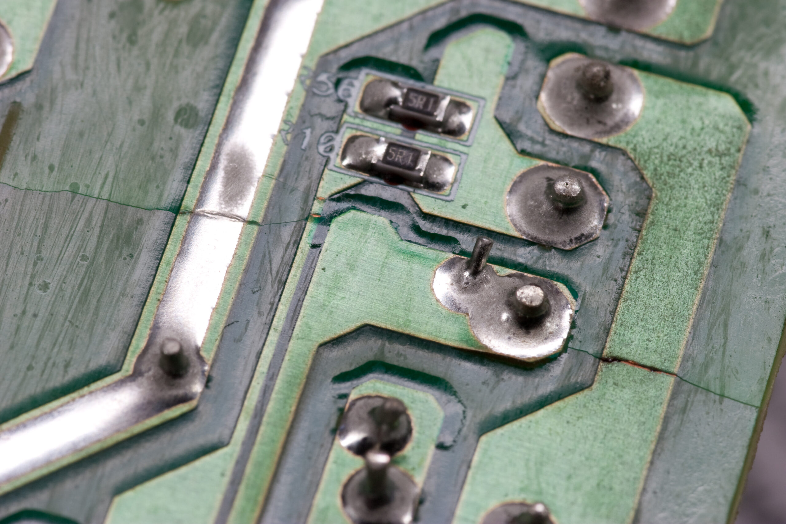 Broken traces / board in a friend's Tivo HD power supply, model ST7002-BW0G.