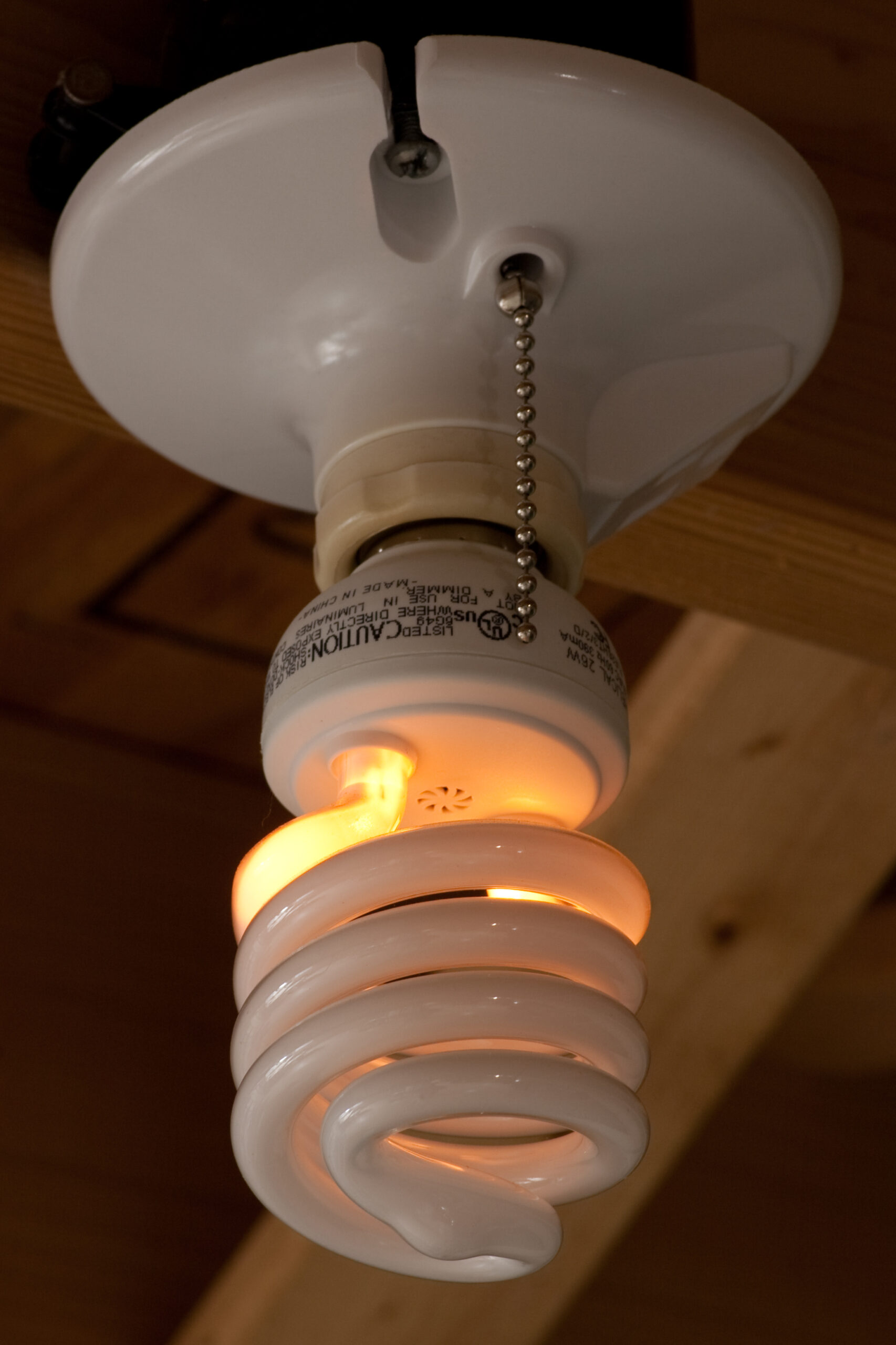 Compact fluorescent light in my basement having burned out. This is the first that I've had burn out.