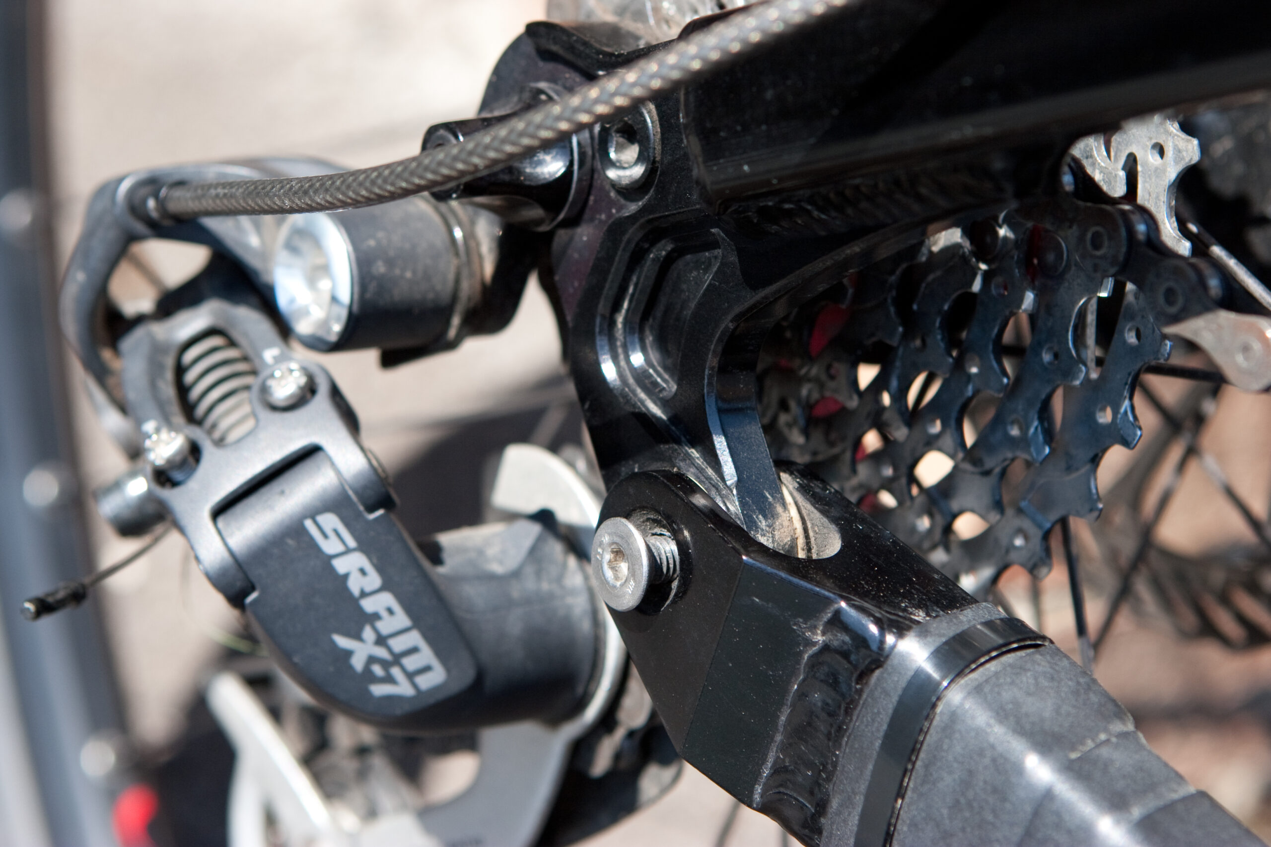 Loose Horst link rear pivot bolt. Good thing Titus publishes torque specs for all of these.