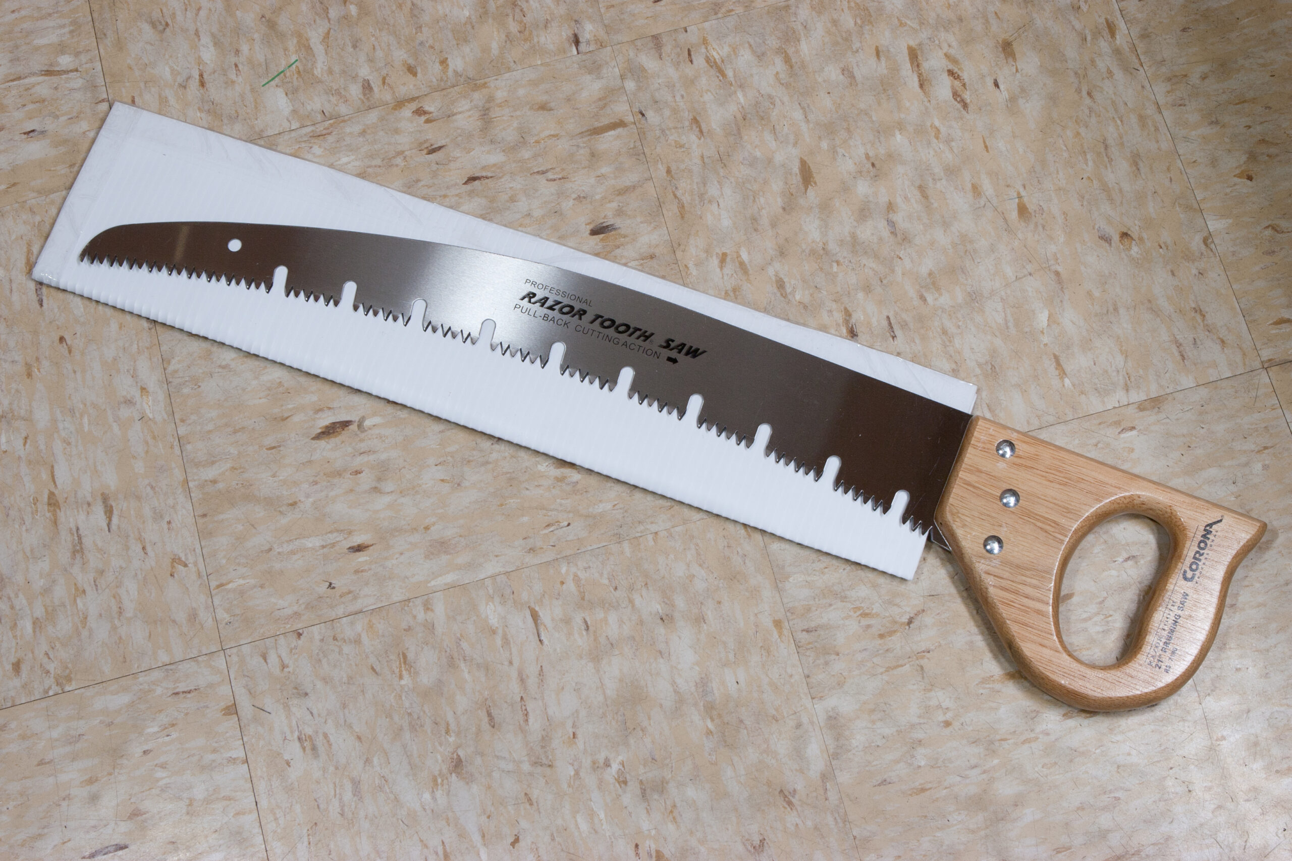Corona 21" Razor Tooth Raker Saw for trail work.