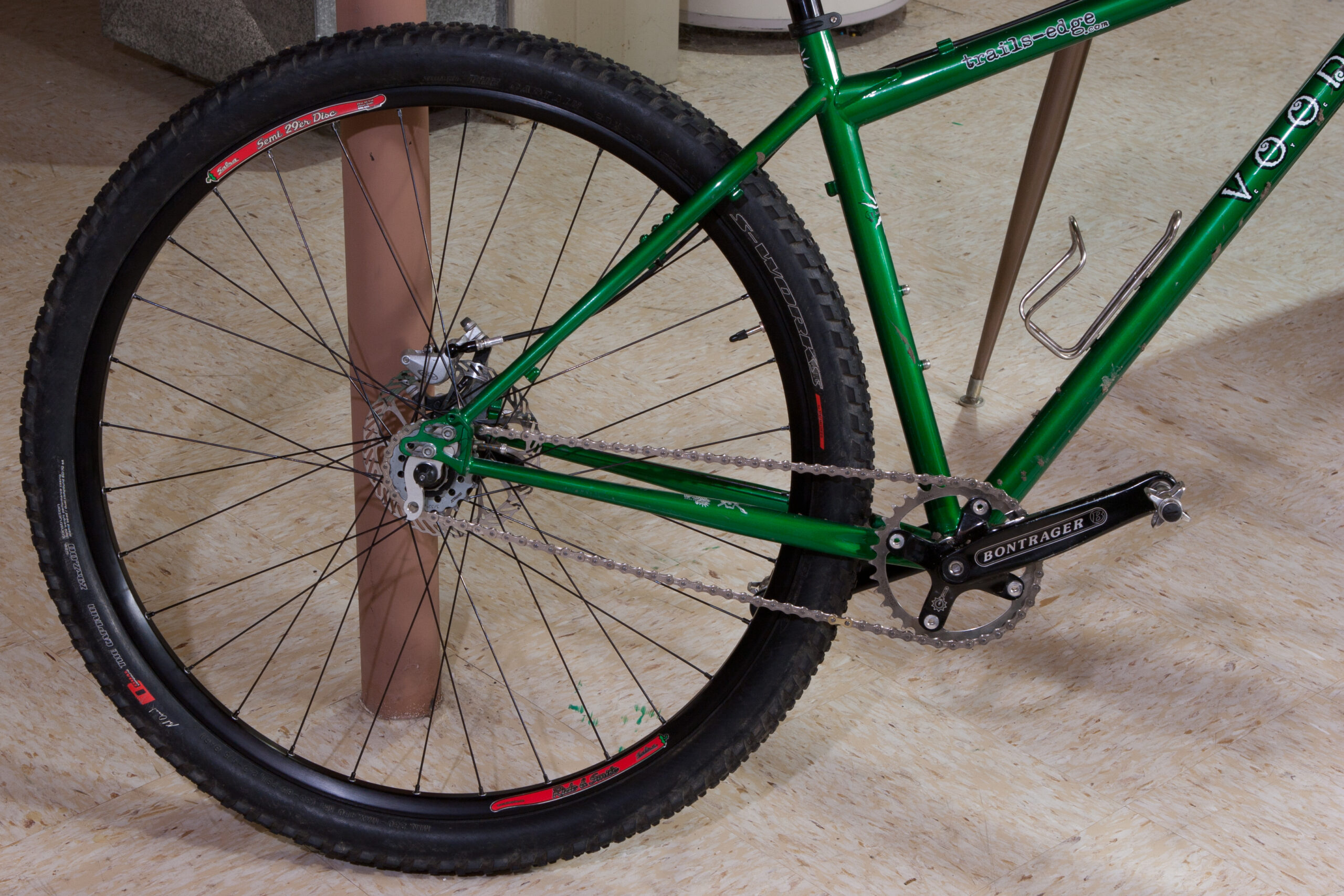 Complete Salsa Delgado Race 29'er / WTB LaserDisc wheel set; my first complete wheel build.