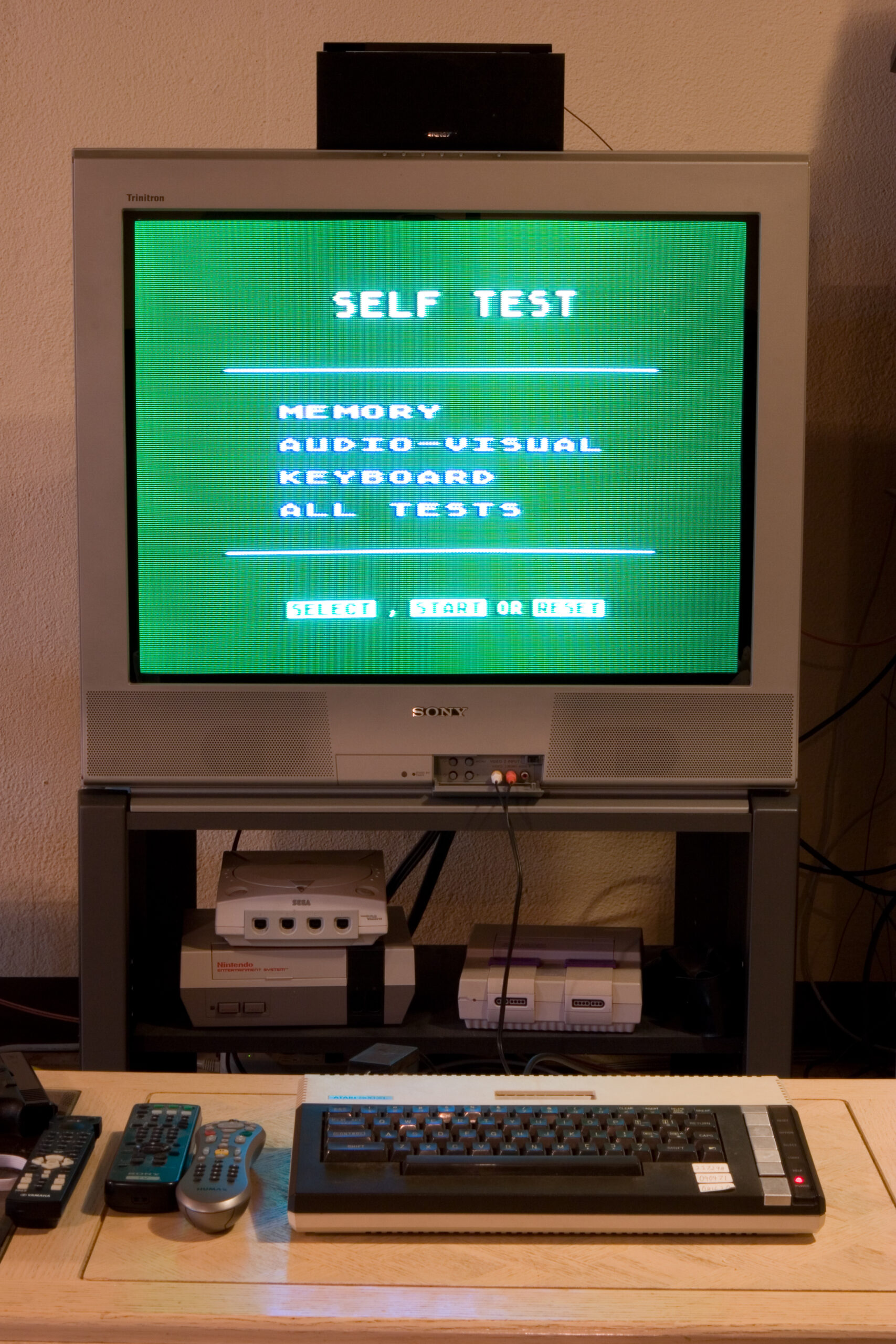Atari 800XL and TV