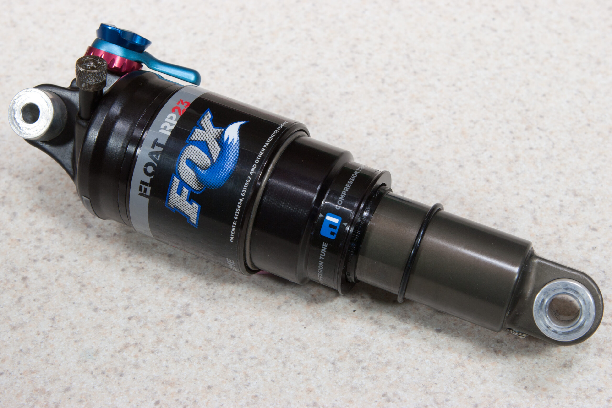Fox Float RP23 after replacing the seals. It was a considerably easier process than I'd expected.
