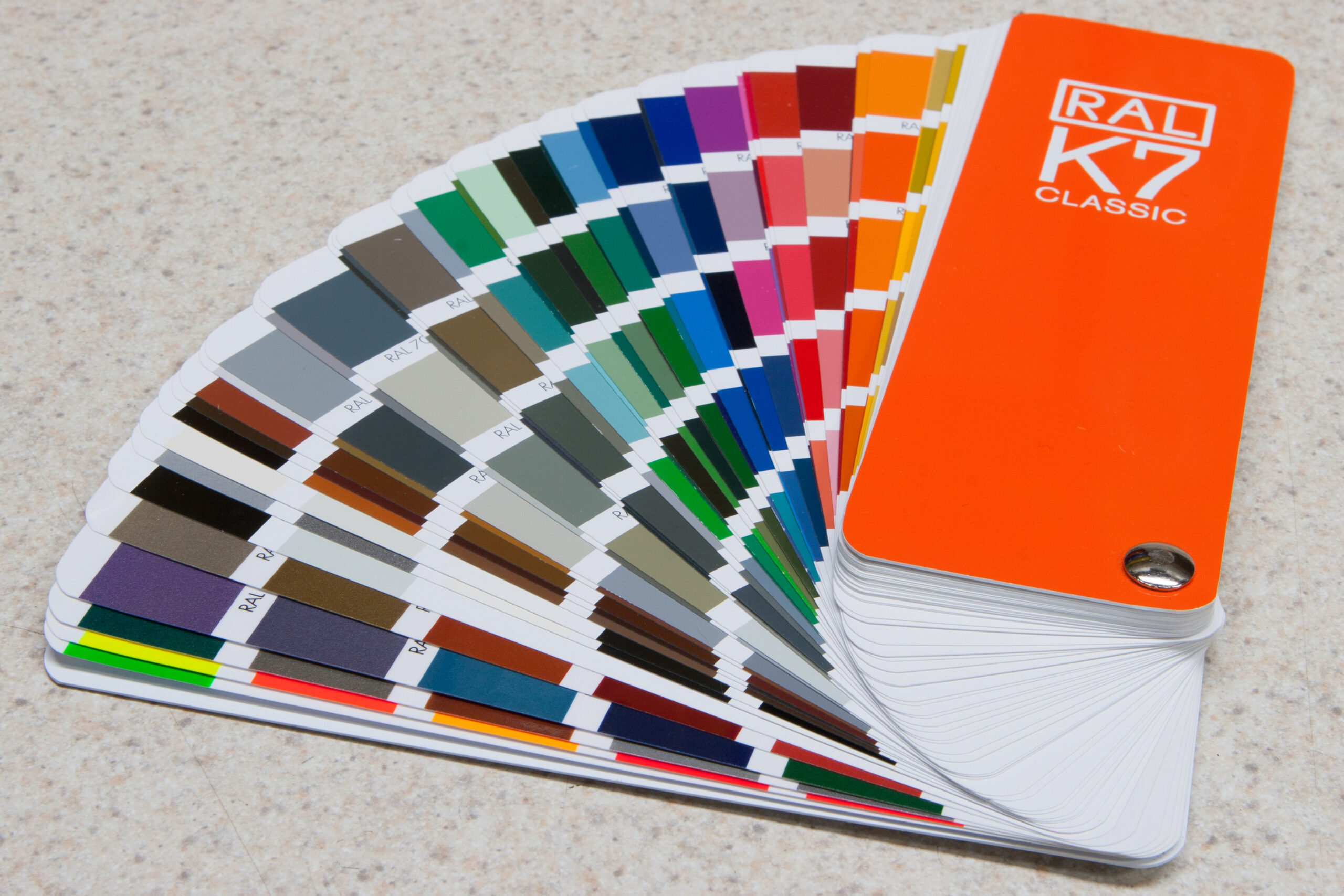 RAL K7 color fan deck, 2012 edition.