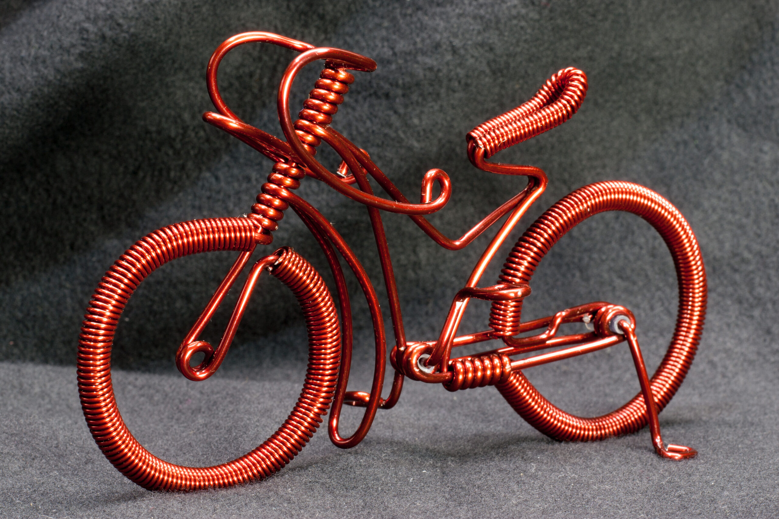Wire bicycle sent from Light-Bicycle as a gift. Received about a month after the rims that I'd ordered from them.