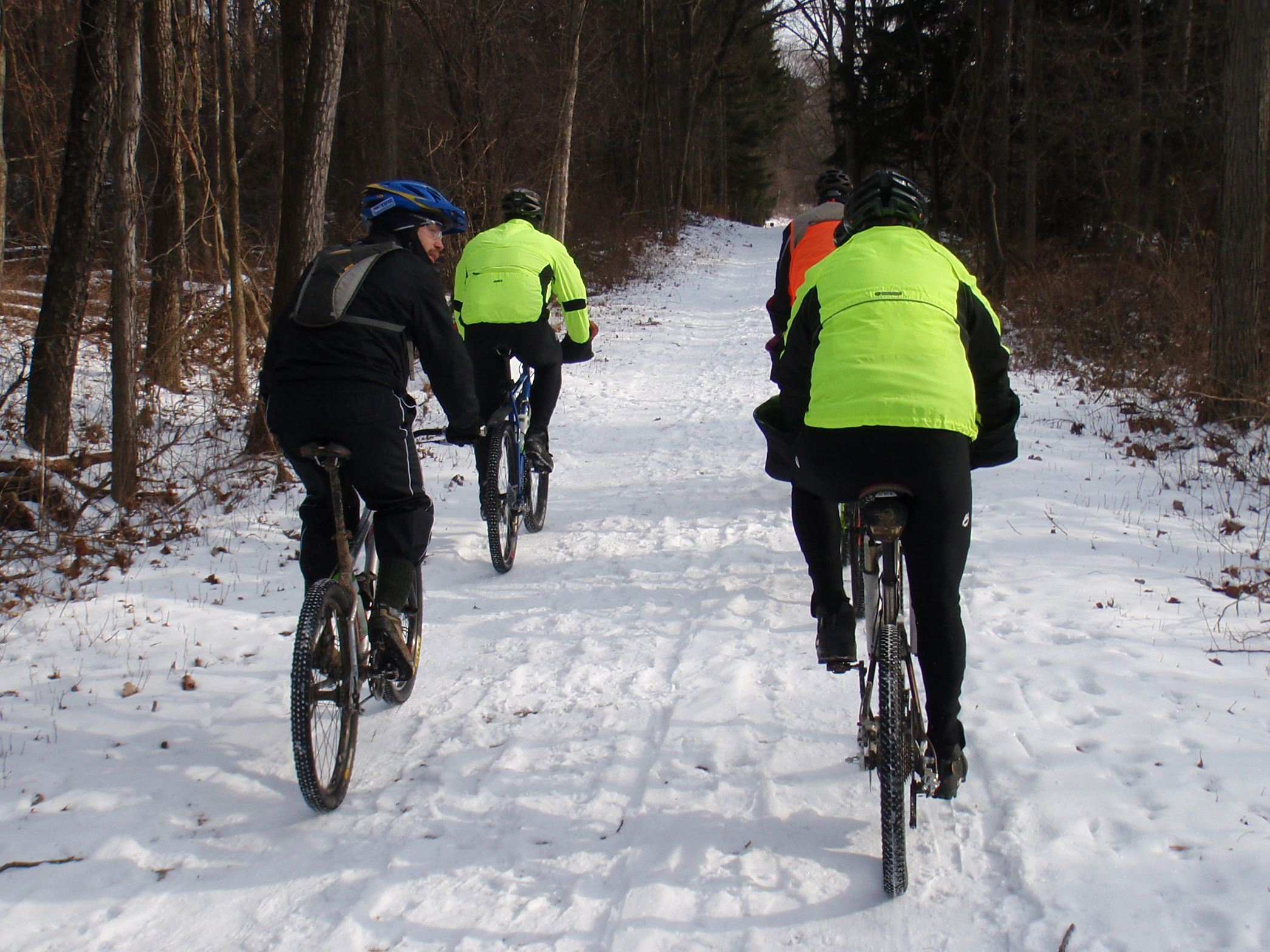 Heading towards The Snake on a cold single-digit Sunday morning.