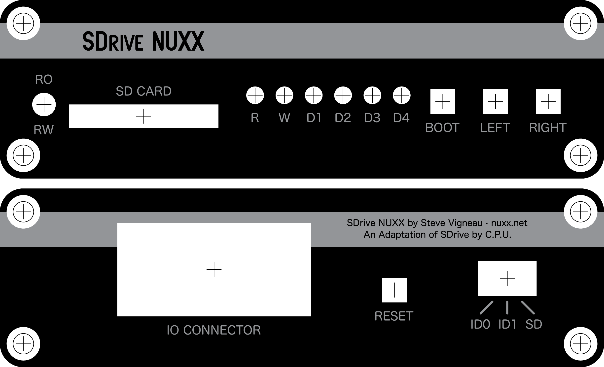 SDrive NUXX Front and Rear Panels v1.0