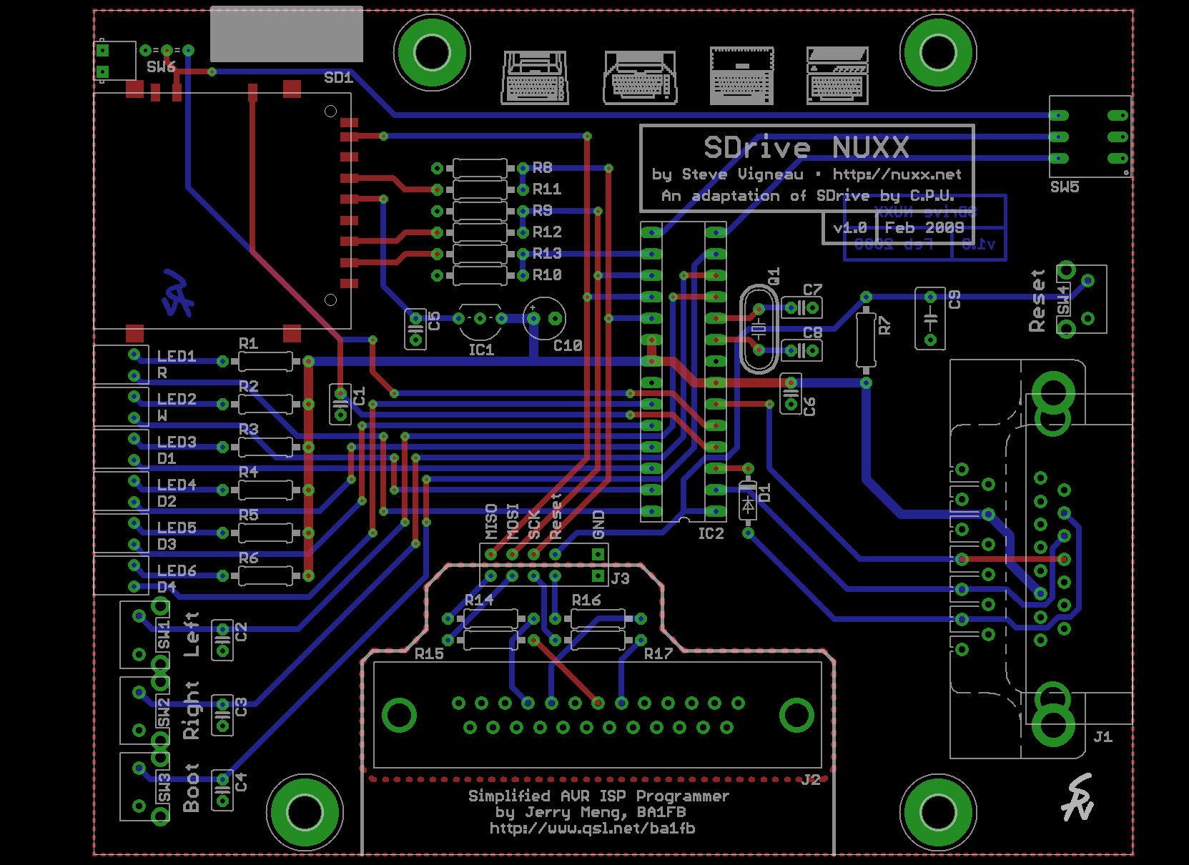 SDrive NUXX v1.0 PCB