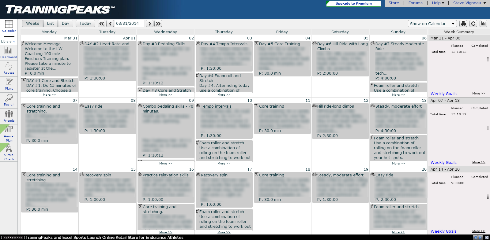 LW Coaching 100 Mile Mountain Bike Race -- Finisher Plan applied in TrainerRoad for the 2014 Lumberjack 100.