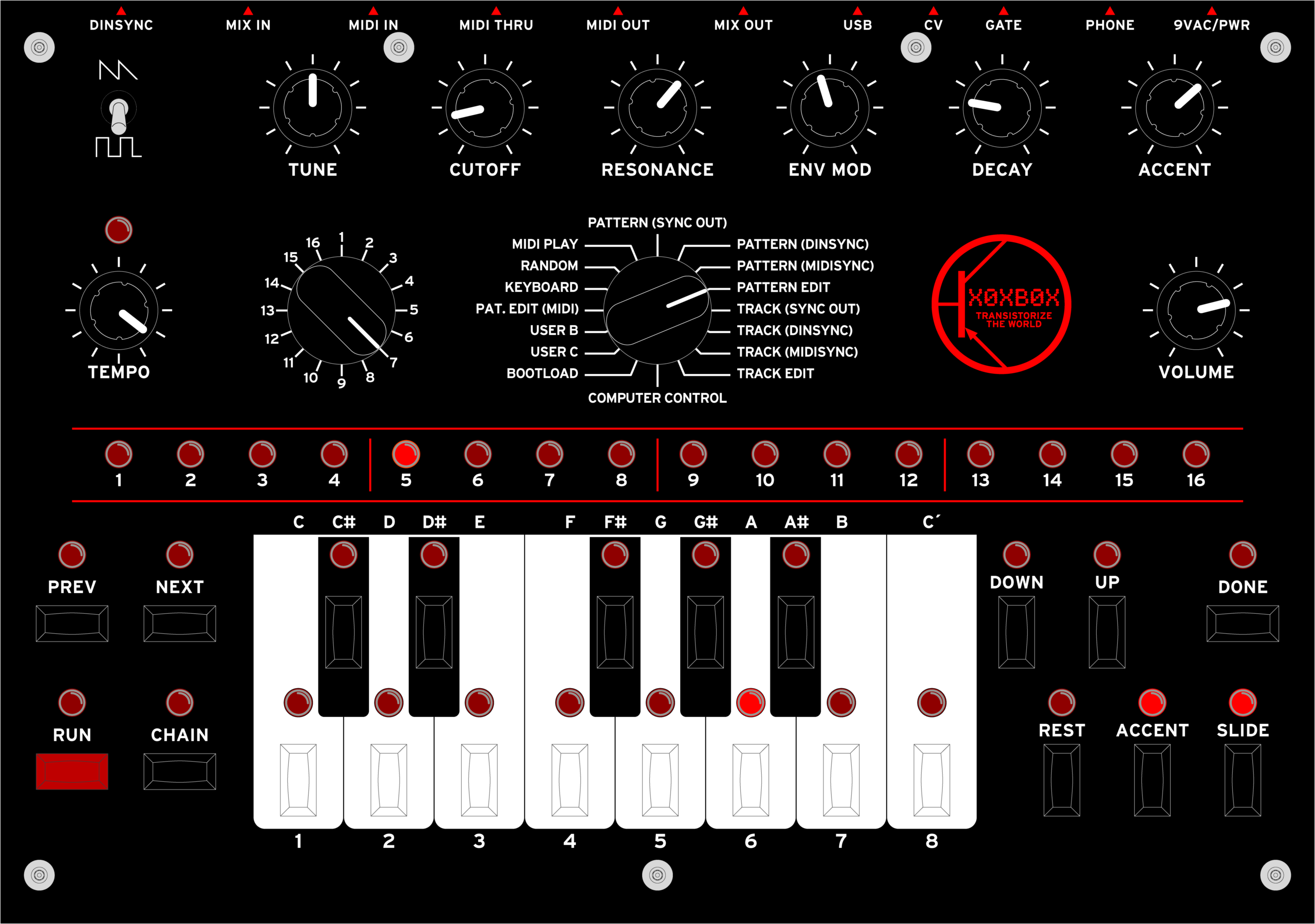 600dpi version of the complete x0xb0x panel, v1.3 (Final).