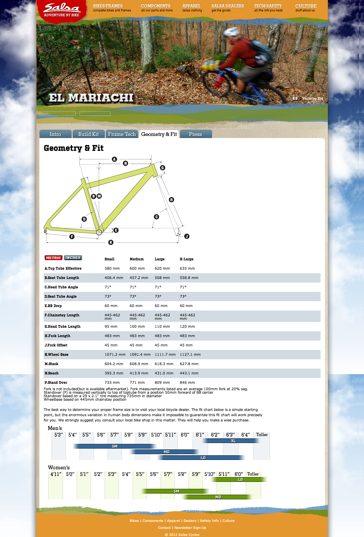 Salsa el cheap mariachi size chart